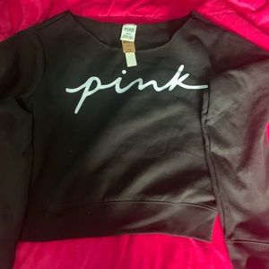 Black VS off the shoulder sweater